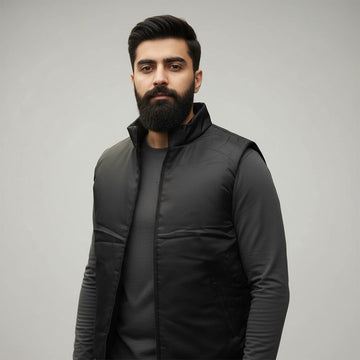 Black | Gilet Jacket